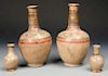 4 Pre Columbian Earthenware Bottles