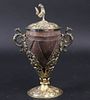 South American Silver-Gilt Mounted Chocolate Cup