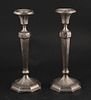 Pair of Sterling Edwardian Style Candlesticks