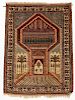 Semi-Antique Pictorial Prayer Rug: 3'4'' x 5'5''