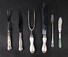 English Sterling Silver Handled Meat Carving Set