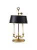 Brass Two-Light Bouillotte Lamp