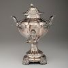 Silverplated Armorial Coffee Urn