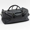 Louis Vuitton Black and Grey Checked Duffel Bag