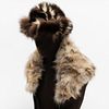 Skunk Fur Hat and Harricana par Mariouche Fur Wrap