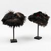 Two Chinese Fur Hats