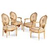 Louis XVI-style Fauteuil Chairs