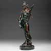 Bronze Figure of Diana, after Pierre Roche (French, 1855-1922)