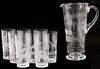 (9) ROWLAND WARD SAFARI ENGRAVED GLASS BARWARE