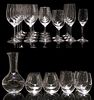 (27) RIEDEL COLORLESS GLASS STEMWARE & DECANTER