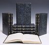 (10) LEATHER-BOUND LIBRARY BOOKS: 'LES MISERABLES'