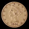 U.S. LIBERTY HEAD EAGLE $10 DOLLAR GOLD COIN 1884S
