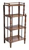 LOUIS PHILIPPE PERIOD TURNED ETAGERE SHELVES