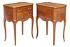 (2) LOUIS XV STYLE TWO-DRAWER NIGHTSTANDS