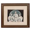 Prime Crew of Fifth Manned Apollo Mission. Impresión, 18 x 24 cm. Firmada por Neil Armstrong, Michael Collins y Buzz Aldrin.