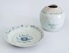 CHINESE MING STYLE BLUE AND WHITE PORCELAIN DISH