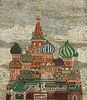 MICROMOSAIC PLAQUE ST BASIL'S CATHEDRAL MOSCOW