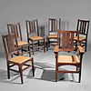 Set of Six Gustav Stickley Dining Chairs