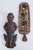TWO PAPUA NEW GUINEA CARVED WOOD ARTICLES