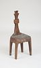 AFRICAN CARVED HARDWOOD CHAIR