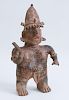 NAYARIT PROTOCLASSICAL PAINTED POTTERY STANDING MALE FIGURE