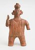 NAYARIT PROTOCLASSICAL PAINTED POTTERY FIGURE OF A STANDING MALE
