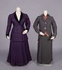 TWO WOOL WALKING SUITS, USA, 1910 & 1914