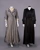 TWO SILK AFTERNOON DRESSES, USA, 1910-1911