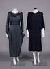 TWO BEADED AFTERNOON DRESSES, MID 1910s-1920s