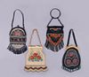 COLLECTION OF KNITTED & EMBROIDERED BEADED BAGS, FRANCE, 1910s-1920s