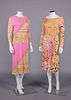 TWO EMILIO PUCCI DAY DRESSES, ITALY, 1960s