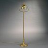 Floor Lamp with Steuben Shade on Dore Base