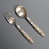 Georg Jensen Serving Fork and Spoon