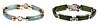 Two Jade Link Bracelets