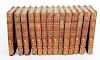 Set of 14 leather bound books