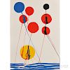 Alexander Calder (American, 1898-1976) Print      Untitled (Spheres and Waves)