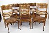Set of 6 American RJ Horner oak chairs