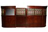 Brunswick mahogany stained & leaded glass room divider