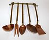 French Country copper and brass kitchen utensils