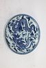 Chinese blue & white porcelain charger