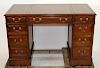 Sligh Lowry mahogany desk with leather