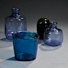 Four Pieces of Scandinavian Art Glass