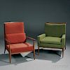 Two Mid-Century Modern Lounge Chairs