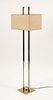 Pierre Cardin for Laurel Acrylic and Steel Floor Lamp 