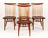 Set of 4 George Nakashima New Chairs 