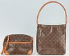 Two Louis Vuitton Handbags, Looping and Trocadero