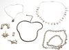 8 Assorted Sterling Silver Jewelry Articles