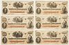 6 1862 Virginia $100 CSA Currency Notes