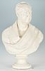 After Shobal Clevenger, large plaster bust, poss. Jeremiah Mason