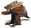Cold-Painted Brass Eagle Figurine